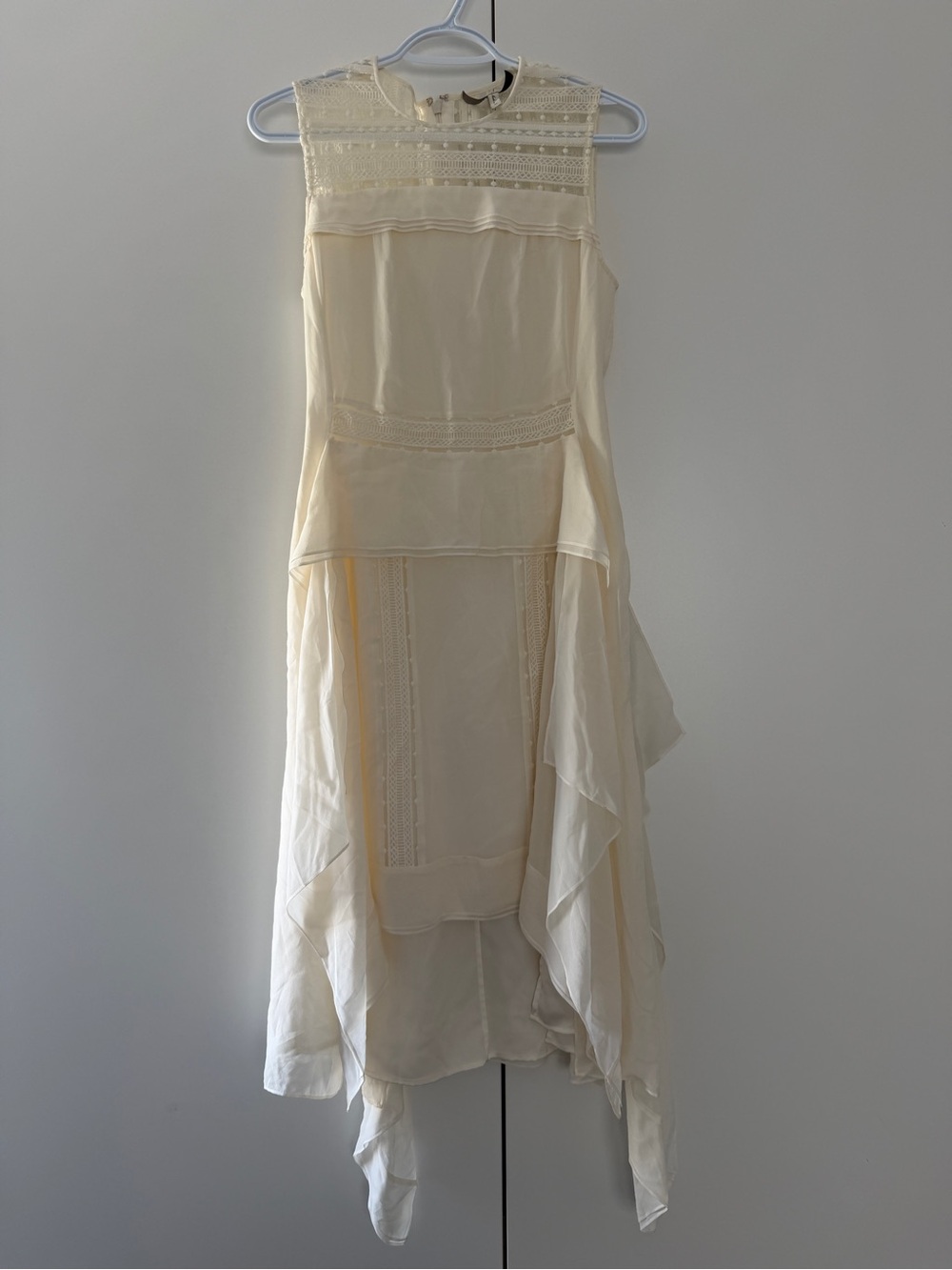 BCBGMAXARIA Cream Lace Dress